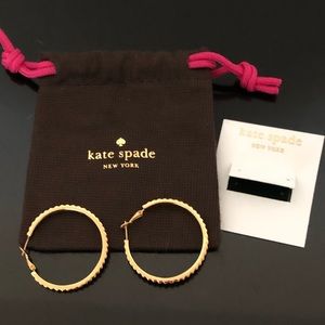 Kate Spade Pink Hoop Earrings
